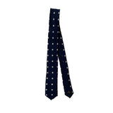 DOT pattern slim tie (navy)