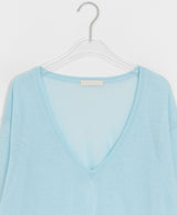 Otsuri Loose-Fit Summer Deep V-Neck Knit