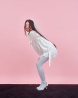 CORSAGE PUFF BLOUSE [IVORY]