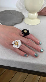 Rose beads ring(2color)