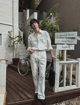 Take Belted Cotton Pants