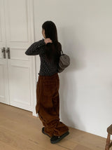 Comta Heart Cargo Corduroy Pants