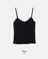 Cozy Lace Rib sleeveless (3color)