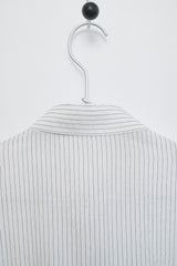 Oversized Black Button Shirt (Ivory)
