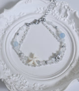 Surgical steel refreshing sea starfish bracelet
