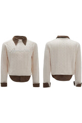 Layered Pearl Knit Sweater