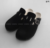 Kyren Rest fur suede mule