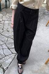 TWO-TUCK JOGGER PANTS_BLACK