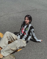 ウッディンダイアゴナルポケットボタンツーウェイカーゴパンツ