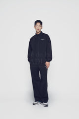 24FW  BASIC LOGO NYLON SET UP JACKET BLACK 