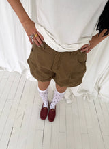 Pumpkin cargo short pants(2c)