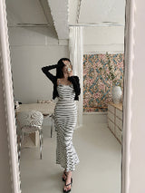 [MADE] All-in-One Striped Long Dress
