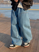 シティカーペンターバルーンデニムパンツ　２色