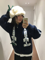 リバーシブルバックルトラッパーハット(2 Colors)