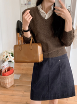 Simple Basic V-neck Knit (10color)