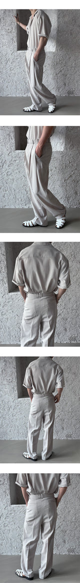 [SET UP가능] Minimal belt slacks(3color)