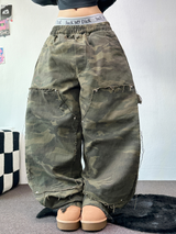 CARPENTER MILITARY HIP DAMAGE PANTS 🤎💚🩶3COLOR/2SIZE