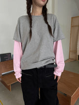 coloration cutout layered T