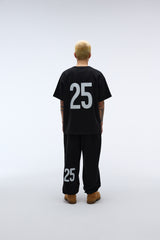 Weekend warrior people artwork T-shirt (Black)