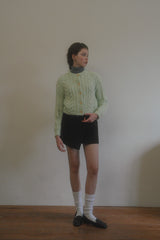 Nutty cable cardigan_mint