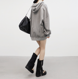 [NONCODE] (Unisex) Hate Two-Way Washing Hooded Zip-Up