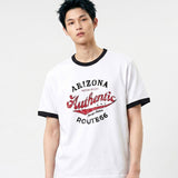 エッセンシャルスタンダード半袖リンガーTシャツアリゾナ ホワイト