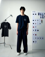 [UPDRAFT]NYLON POCKET COTTON T-SHIRT NAVY