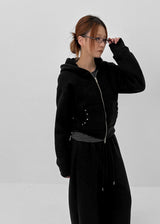 MADE] ポロミハートボアスウィートフーデッドジップアップ (Set Available)