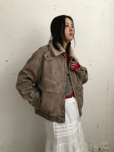 [MD Pick] Grunge Leather Mustang Jacket (2color)