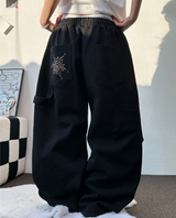 サニーサイドアップ☀カーペンターツーピンタックパラシュートバルーンスウェットパンツ 🖤🤍🩶3カラー