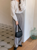 [SHOPPERMADE] -5kg ストレートワイドスラックス (3color)