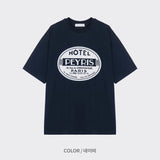 LMN Rickel フェリスラウンドオーバーサイズフィット半袖Tシャツ (4 colors)