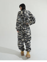 Camouflage Wide String Pants
