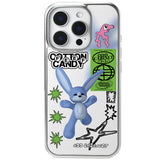 Hip 3D Blue Rabbit Epoxy Bumper iPhone Case