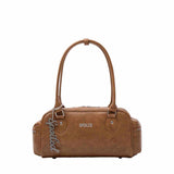 SPOILED LONG TOP – HANDLE BOX BAG | BROWN
