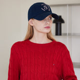 ラウンドロゴボールキャップ  (Navy (Pink))