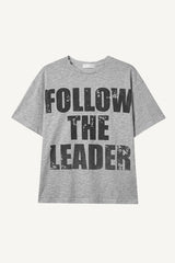 リーダー プリンテッド スラブ Tシャツ