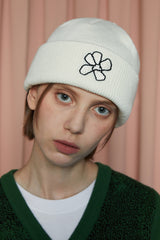[21FW] フラワービーニー / FLOWER BEANIE / IVORY