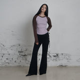C LAYERED SKIRT PANTS