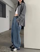カーテルバックペイントバルーンデニムパンツ