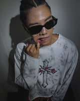 Scarred cross LS(white)
