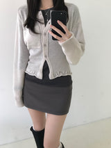 Mohair Backless Cardigan (3 colors)
