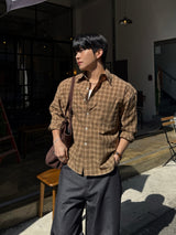 Madele checkered cropped shirt