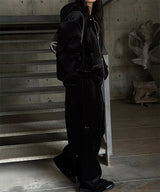 [Unisex] ベルベットミンクリベットバンディングパンツ
