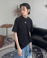 Teffin Shoulder Button Short Sleeve T-shirt