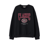 classic applique loose fit mtm - black       