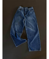 [Unisex] Stud wide denim pants