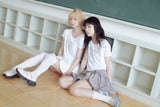 frill balloon skirt(white)