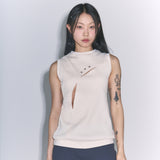 アイレットポイントスリーブレス (ivory)