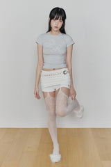 RUBY HOOK SHORTS (SS ver.) white